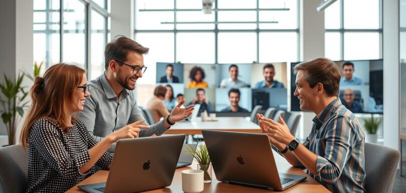 remote UX and UI professionals collaborating
